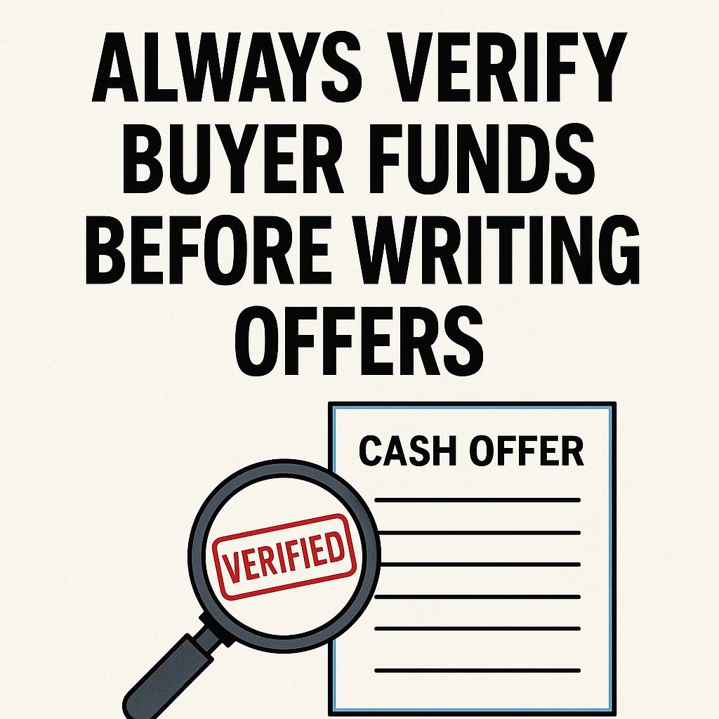 BIC Tip #1076: Always Verify Buyer Funds Before Writing Offers