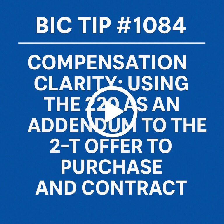BIC Tip #1084 — Compensation Clarity: Using the 220 As Addendum