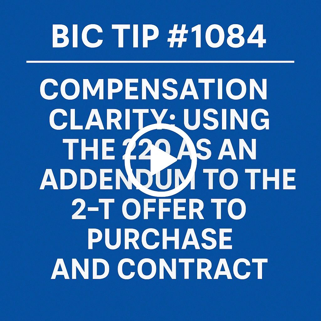 BIC Tip #1084 — Compensation Clarity: Using the 220 As Addendum
