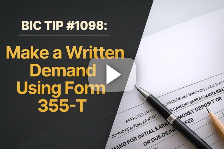 BIC TIP #1098: Use Form 355-T to Make Written Demand