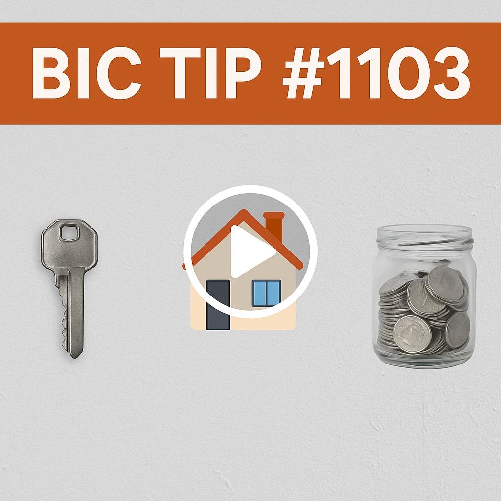 BIC TIP #1103: Why the Earnest Money Deposit Matters