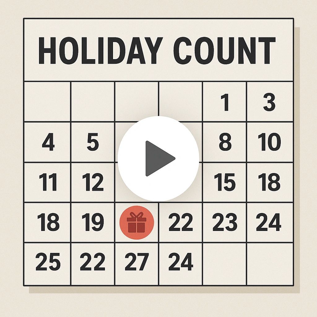 BIC TIP #1109: Holidays Count… Whether You Like It or Not