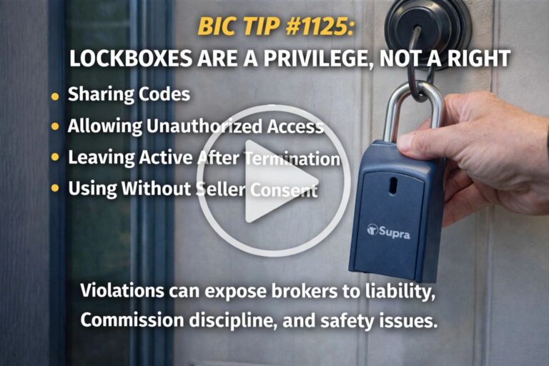 BIC TIP #1125: Lockboxes Are a Privilege